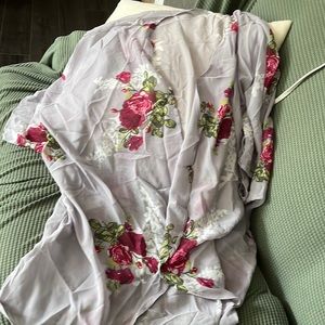 Sheer floral kimono, never worn